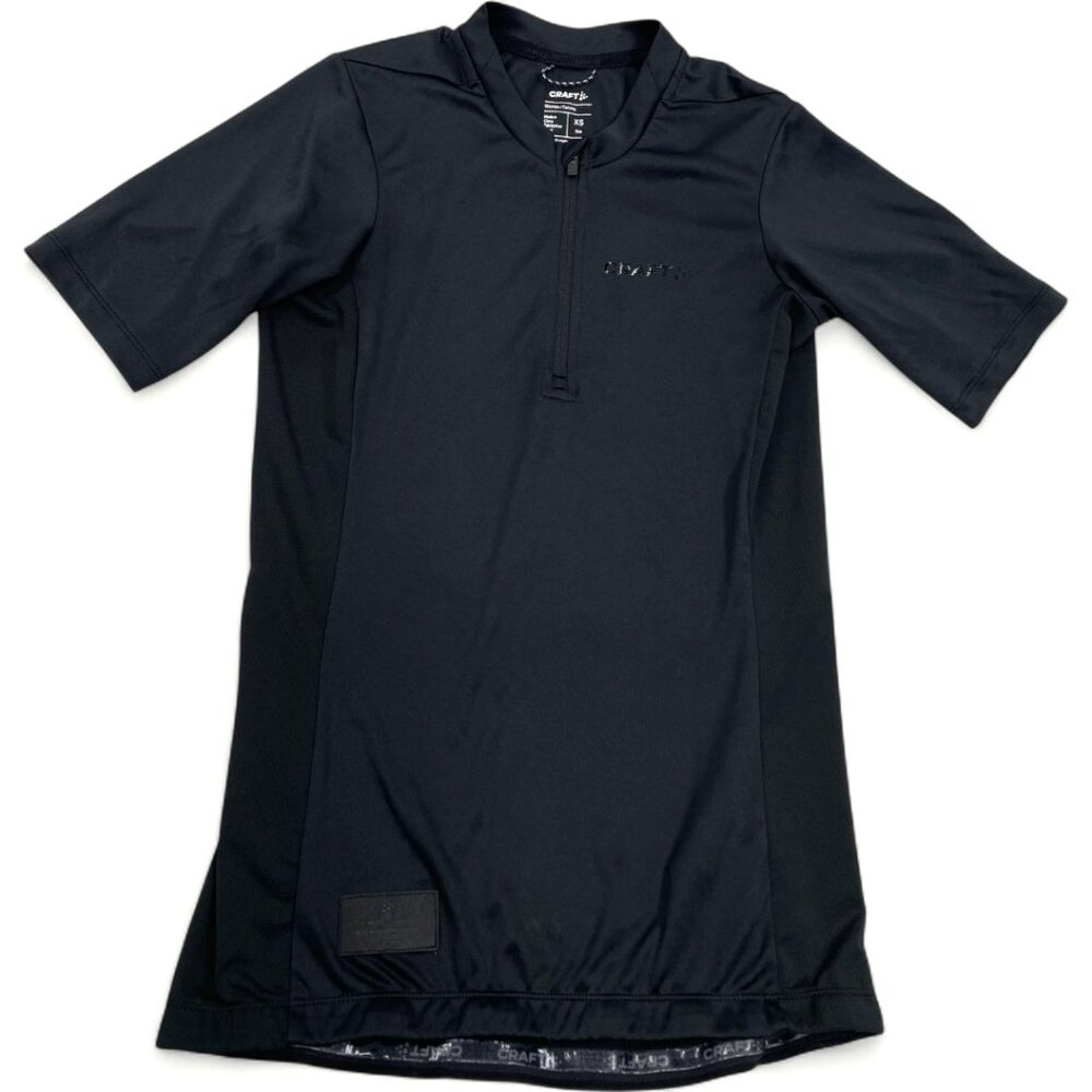 Craft Black Short Sleeve Rear Zip Pocket Cycling Bike Jersey Women's XS